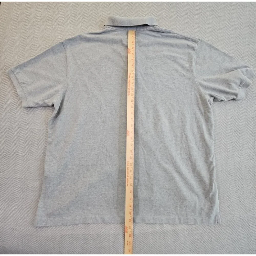 Polo by Ralph Lauren Polo Shirt Men's Size 2XB Big Grey Gray 2 Button Cotton EUC